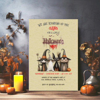 Cute Halloween Party Invitation