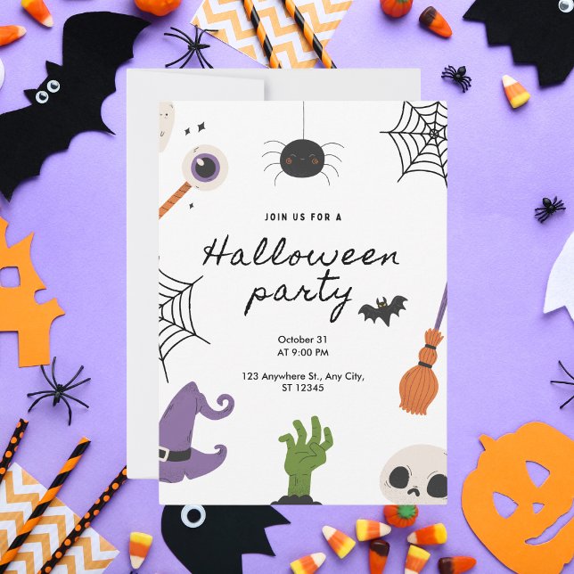 Cute Halloween Party Invitation (Creator Uploaded)