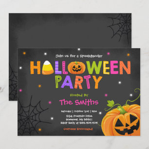 Cute Halloween Party Spooktacular Halloween Party Invitation