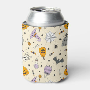 Cute Halloween Pattern Can Cooler
