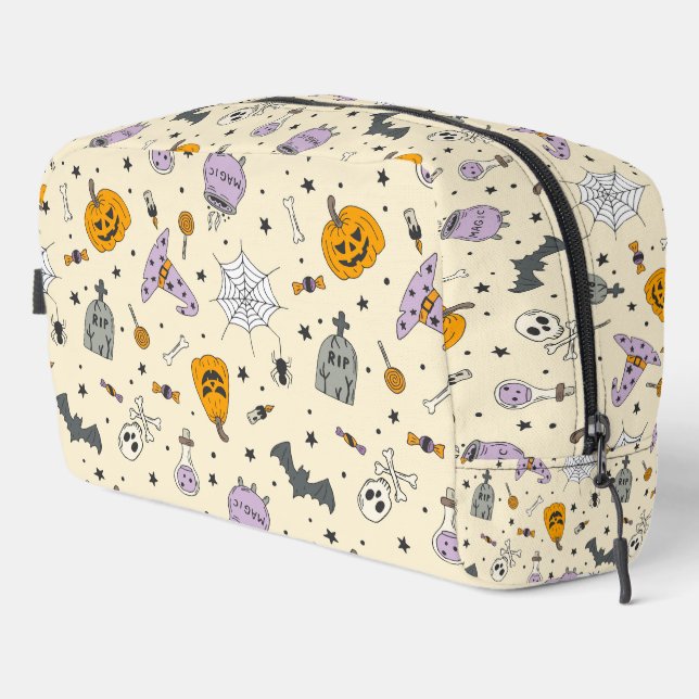 Cute Halloween Pattern Dopp Kit (Right Corner)