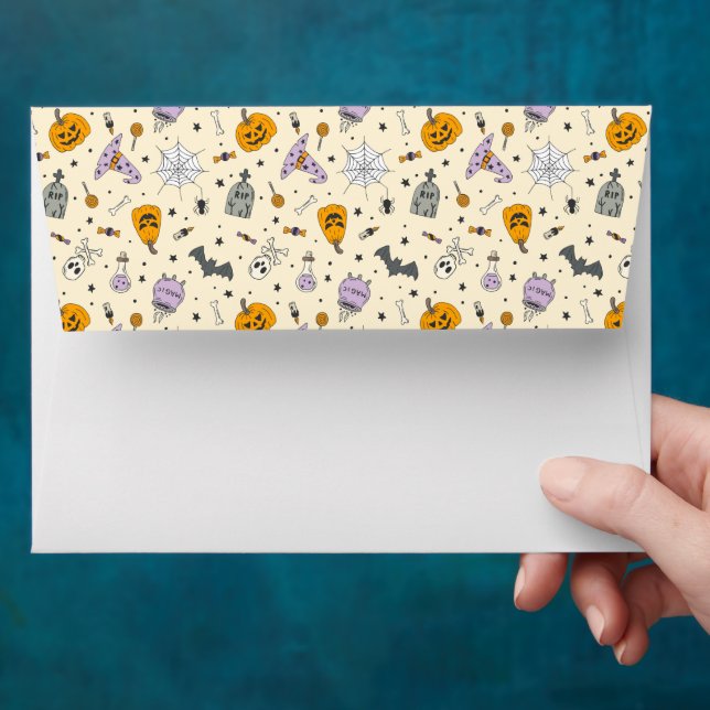 Cute Halloween Pattern Envelope (Hand)