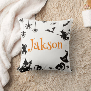 Cute Halloween Personalised Throw Pillow – Custom 