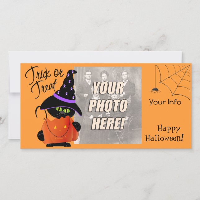 Cute Halloween Photo Cards (Front)