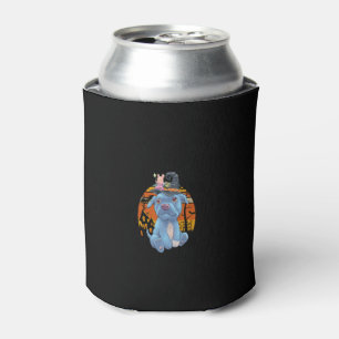 Cute Halloween Pibble Witch Pitbull Dog Mum Costum Can Cooler