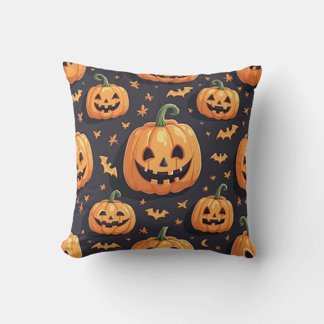 Cute Halloween Pillow Cushion (Front)