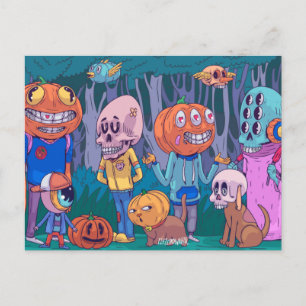 Cute Halloween Postcard