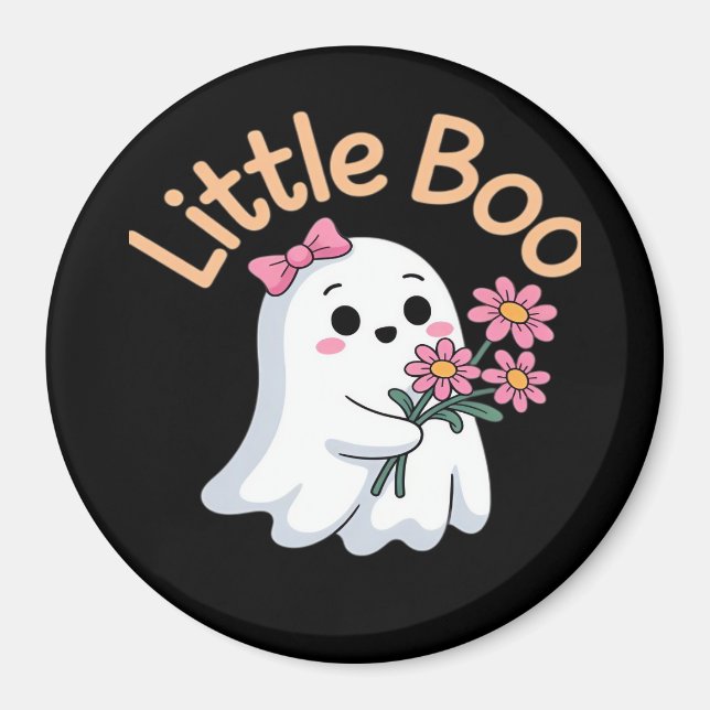 Cute Halloween Pregnancy Announcement Magnet (Front)