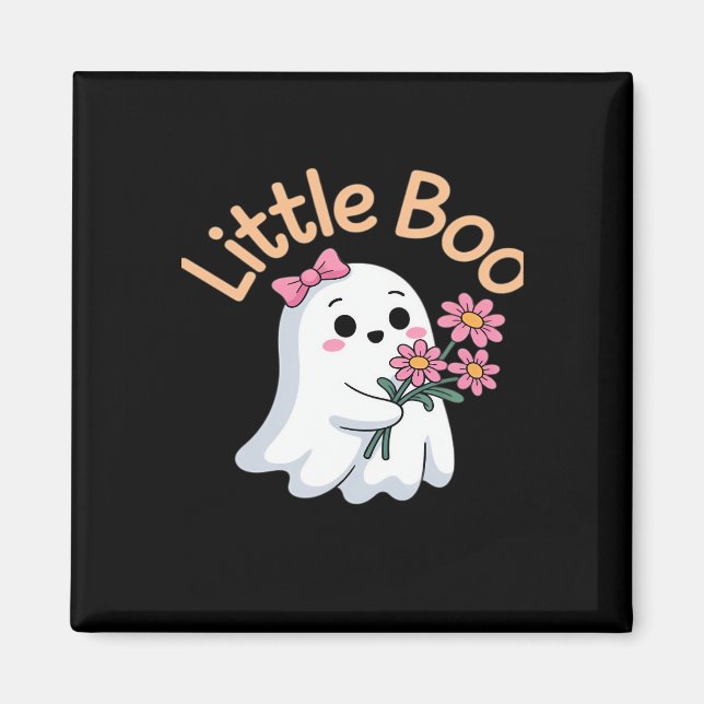 Cute Halloween Pregnancy Announcement Magnet (Front)