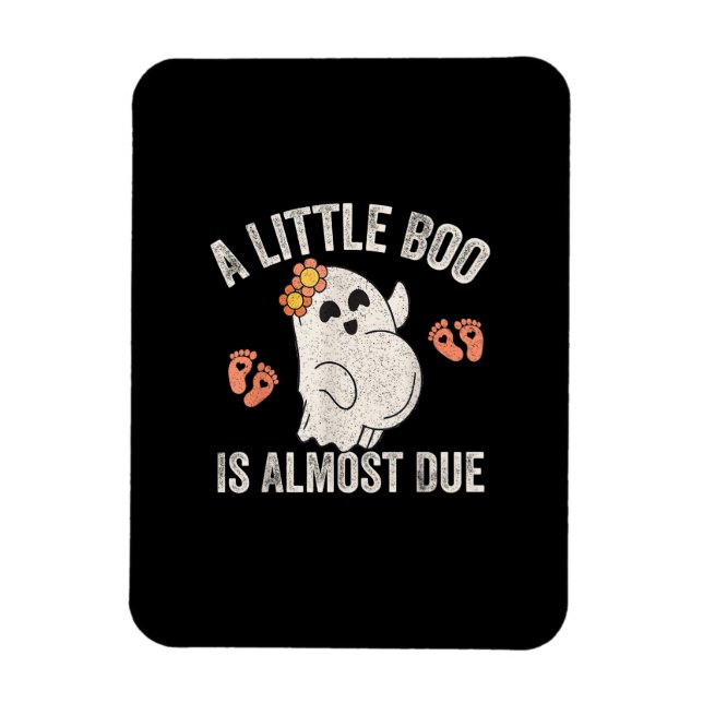 Cute Halloween Pregnancy Announcement Magnet (Vertical)