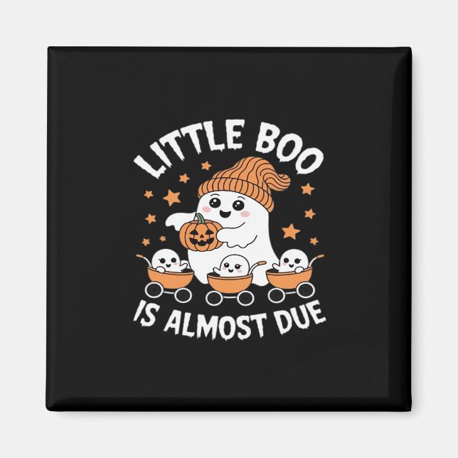 Cute Halloween Pregnancy Announcement Magnet (Front)