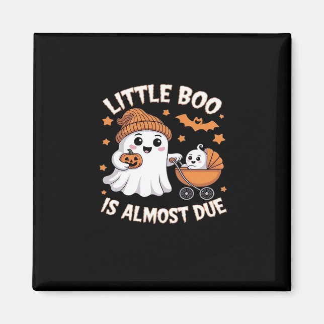 Cute Halloween Pregnancy Announcement Magnet (Front)