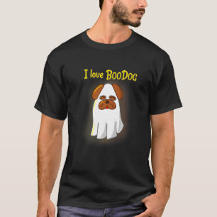 Cute Halloween Pug In Ghost Costume   T-Shirt