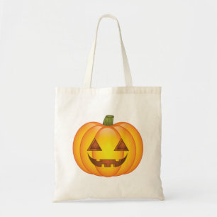 Cute Halloween Pumpkin Cartoon Illustration Tote Bag