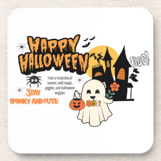 Cute Halloween Pumpkin Coaster – Kid-Friendly Spoo