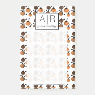 Cute Halloween Pumpkin Confetti Post-it Notes