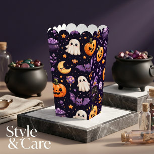 Cute Halloween Pumpkin Ghost Cat Bat Art Popcorn Favour Box