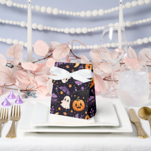 Cute Halloween Pumpkin Ghost Cat Bat Art Tent Favour Box