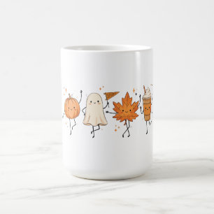Cute Halloween Pumpkin Ghost Fall Coffee Lover Mug