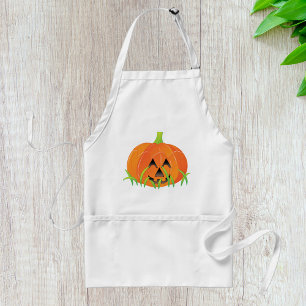 Cute Halloween Pumpkin Jack-O-Lantern Standard Apron