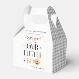 Cute Halloween Pumpkin Little Boo Kids Birthday Favour Box