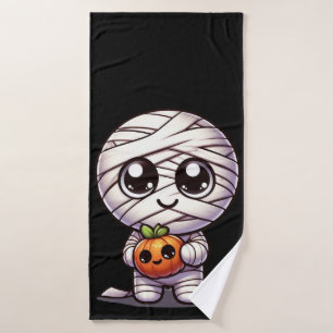 Cute Halloween pumpkin/mummy Bath Towel
