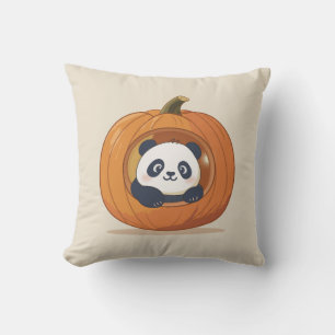 Cute Halloween Pumpkin Panda Cushion