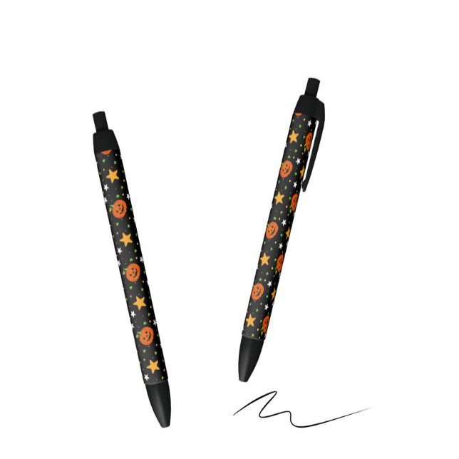 Cute Halloween Pumpkin Pattern Black Ink Pen (Creator Uploaded)