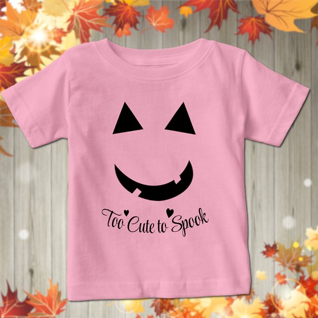 Cute Halloween Pumpkin Smile Baby T-Shirt (Creator Uploaded)