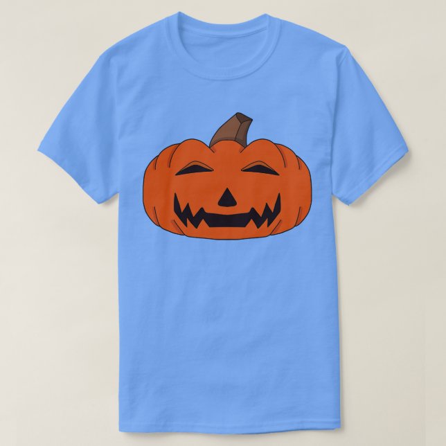 Cute Halloween Pumpkin T-Shirt (Design Front)