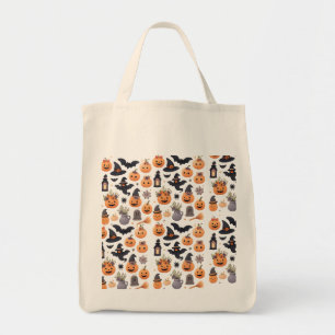 Cute Halloween Pumpkin Tote – Spooky Fall Vibes Bag