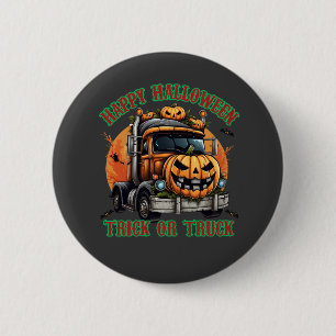 Cute Halloween Pumpkin Truck Kids Spooky Festive 6 Cm Round Badge