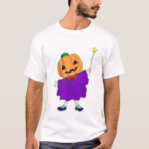 Cute Halloween Pumpkin Witch Spooky Character Desi T-Shirt