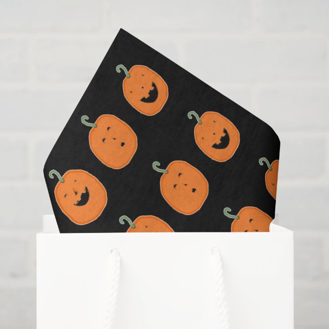 Cute Halloween Pumpkins Tissue Paper (Gift Bag)
