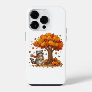 Cute Halloween Racoon Iced Coffee Fall iPhone 14 Pro Case