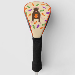 Cute Halloween Rat and Pumpkin Golf Head Cover