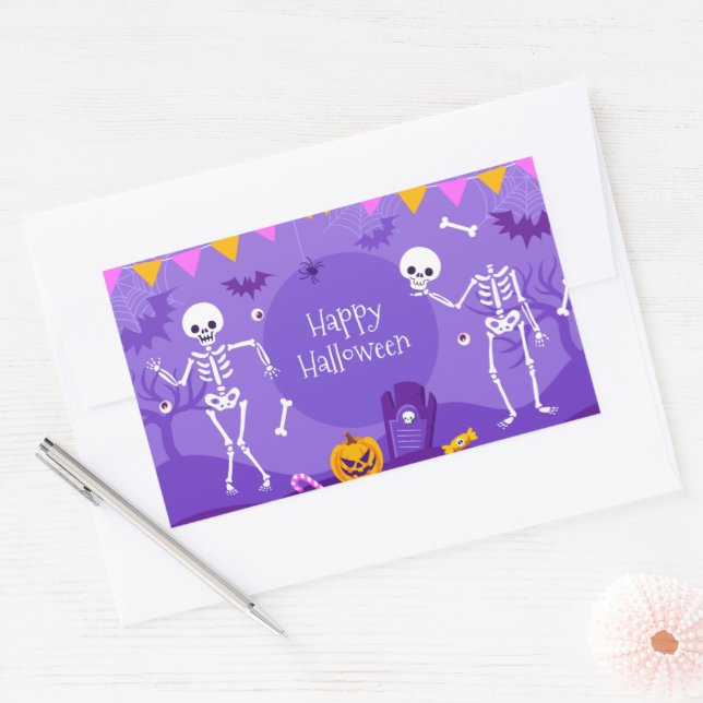 Cute Halloween   Rectangular Sticker (Envelope)