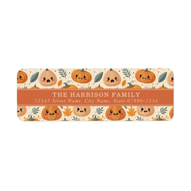 Cute Halloween Return Address Labels (Front)