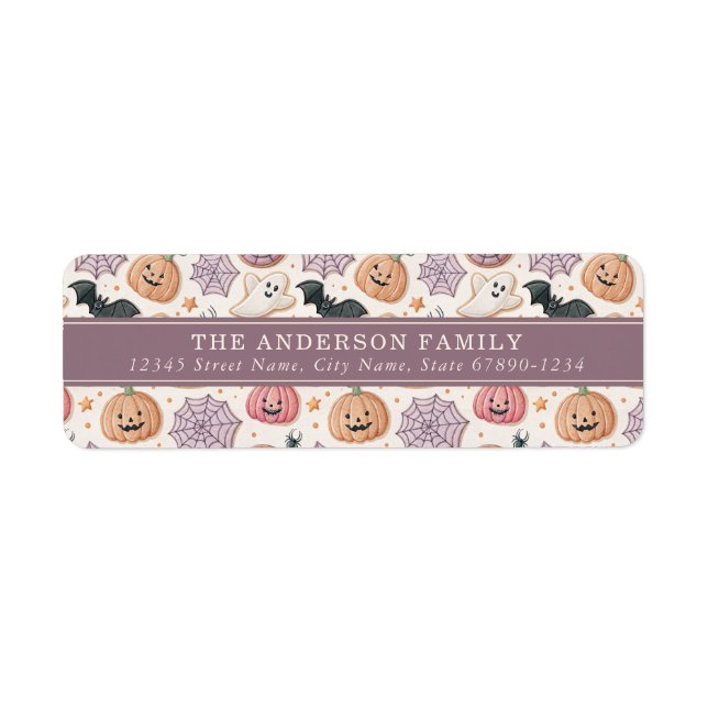 Cute Halloween Return Address Labels (Front)