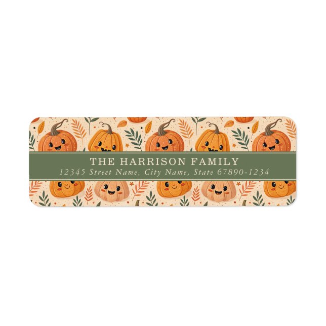 Cute Halloween Return Address Labels (Front)
