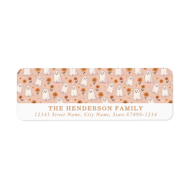 Cute Halloween Return Address Labels (Front)