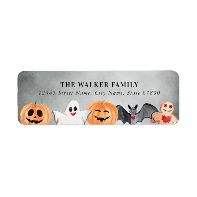Cute Halloween Return Address Labels (Front)