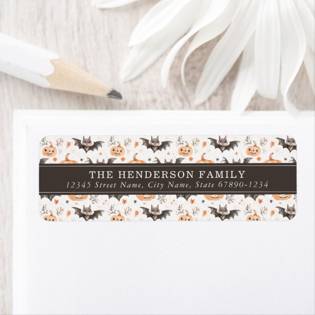 Cute Halloween Return Address Labels (Insitu)