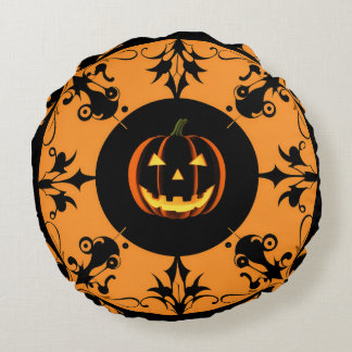 Cute Halloween round cushion