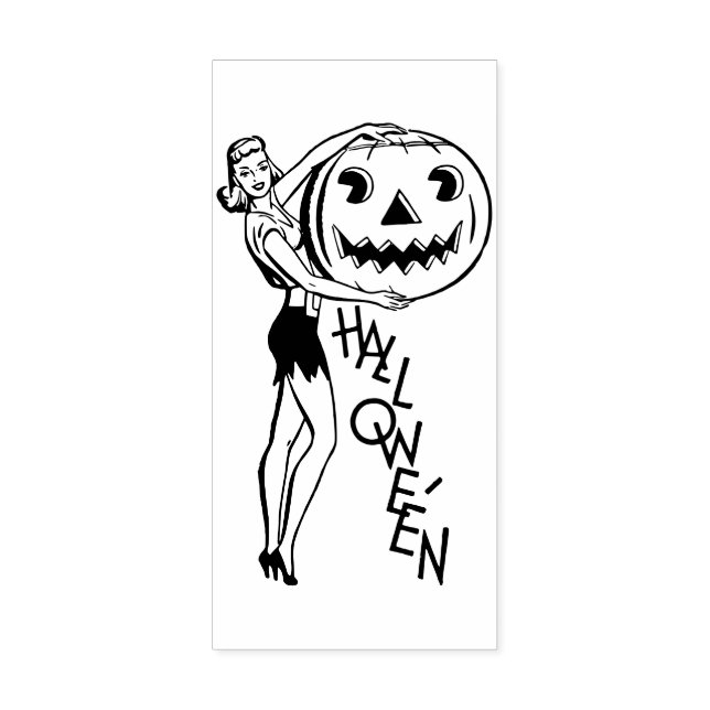 Cute Halloween Rubber Stamp (Imprint)