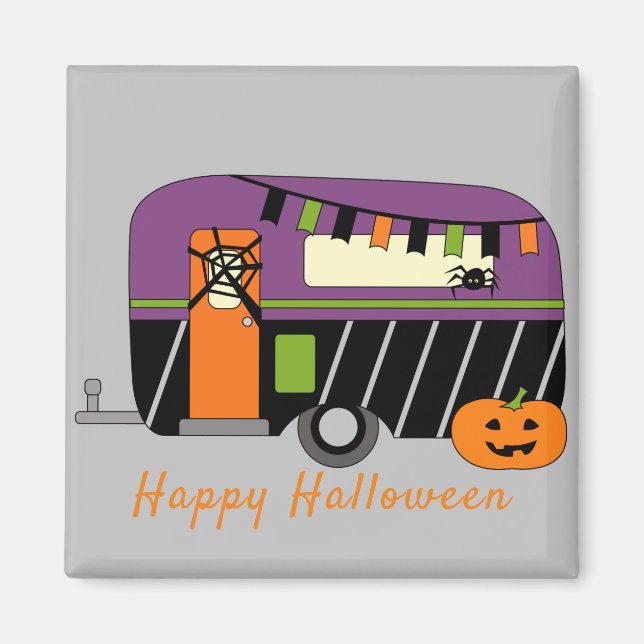 Cute Halloween RV  Magnet (Front)