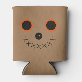 Cute Halloween Scarecrow Can Cooler