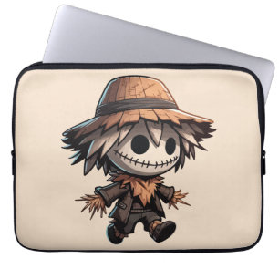 Cute Halloween Scarecrow Laptop Sleeve