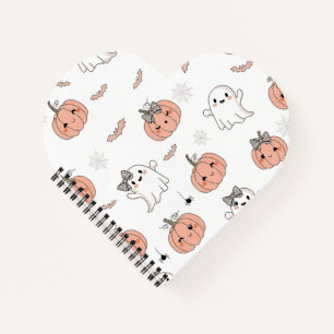 Cute Halloween Seamless Pattern Notebook