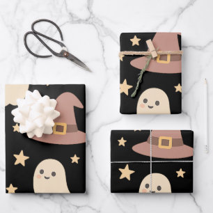 Cute Halloween Seamless Pattern  Wrapping Paper Sheet